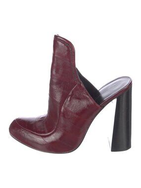 Alexander Wang Burgundy Leather Mules sz 9 / EU39